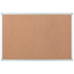 Cork Bulletin Boards; Bulletin Board Type: Open Cork Bulletin Board; Board Color: Brown; Board Material: Cork; Width (Inch): 23.62; Height (Inch): 17.72; Frame Material: Aluminum; Frame Color: Silver