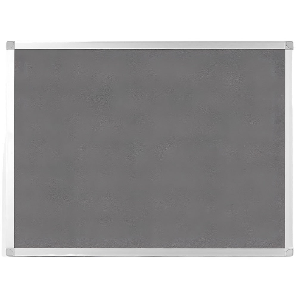 Cork Bulletin Boards; Bulletin Board Type: Fabric Bulletin Board; Board Color: Gray; Board Material: Fabric; Width (Inch): 23.62; Height (Inch): 17.72; Frame Material: Aluminum; Frame Color: Silver