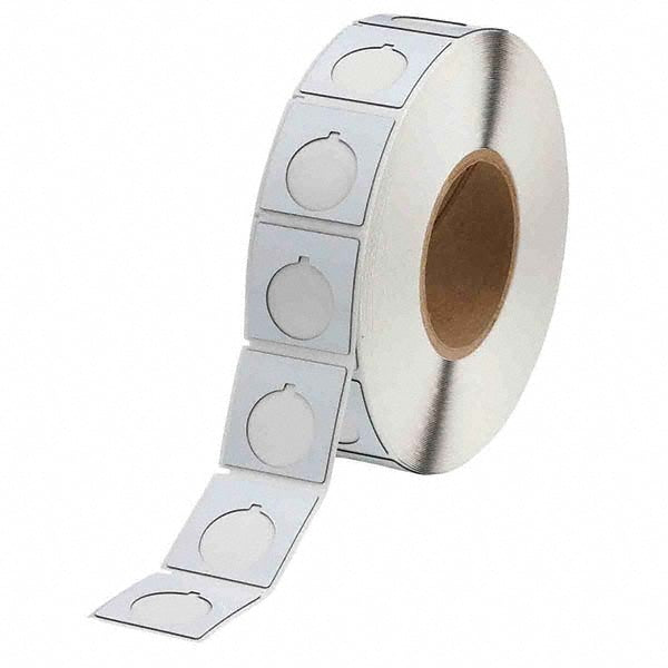 Label Maker Label: White, Polyester, 500 per Roll