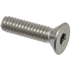 Flat Socket Cap Screw: #4-40 x 3/4", 316 Stainless Steel, Plain Finish