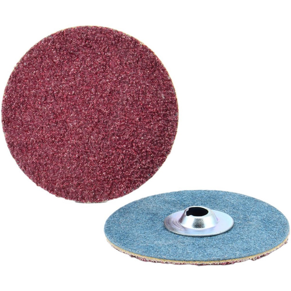 Quick-Change Disc: Type S, 1-1/2" Dia, 100 Grit, Aluminum Oxide, Coated