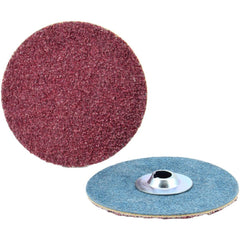 Quick-Change Disc: Type S, 3" Dia, 36 Grit, Aluminum Oxide, Coated