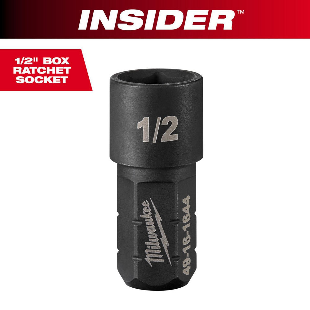 Impact Socket: 9/16" Drive, 1/2" Socket, Hex Drive