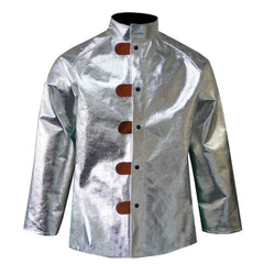 Jacket: Size Small, 36 to 38" Chest, Aluminized Para Aramid, Snaps Closure