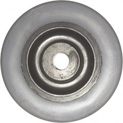 Caster Wheel: Thermoplastic Elastomer, 2" Dia, 27/32" Wide, 1/4" Axle