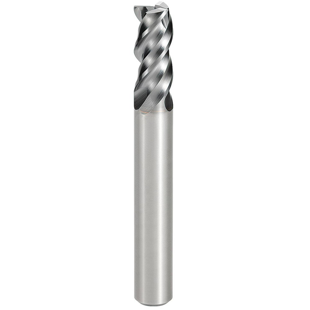 Square End Mill: 3.00 mm Dia, 6.00 mm LOC, 3 Flute, Solid Carbide