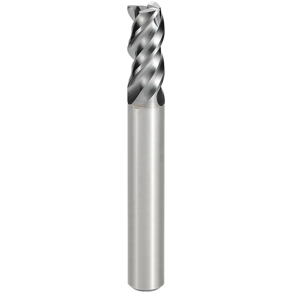 Square End Mill: 1.30 mm Dia, 2.60 mm LOC, 3 Flute, Solid Carbide