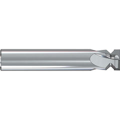 Picatinny Rail Form Cutters; Cutter Diameter (Decimal Inch): 0.4800; Included Angle: 90.00; Minor Diameter: 0.26; Cutting Diameter (mm): 12.19; Minimum Width: 0.01; Finish/Coating: Bright/Uncoated; Overall Length (Inch): 3-1/2