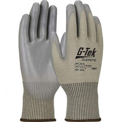 Cut, Puncture & Abrasion-Resistant Gloves: G-Tek 15-340, Size Large, ANSI Cut A4, ANSI Puncture 2, Polyurethane, Suprene