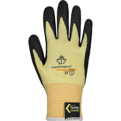 Cut, Puncture & Abrasion-Resistant Gloves: Superior Glove Works S13KGPN, Size X-Large, ANSI Cut A4, ANSI Puncture 2, Micropore Nitrile, ParaActiv