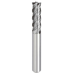 Square End Mill: 7.00 mm Dia, 25.00 mm LOC, 4 Flute, Solid Carbide