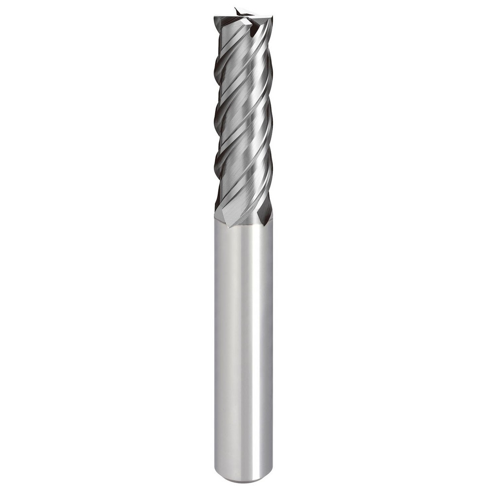 Square End Mill: 12.00 mm Dia, 40.00 mm LOC, 4 Flute, Solid Carbide