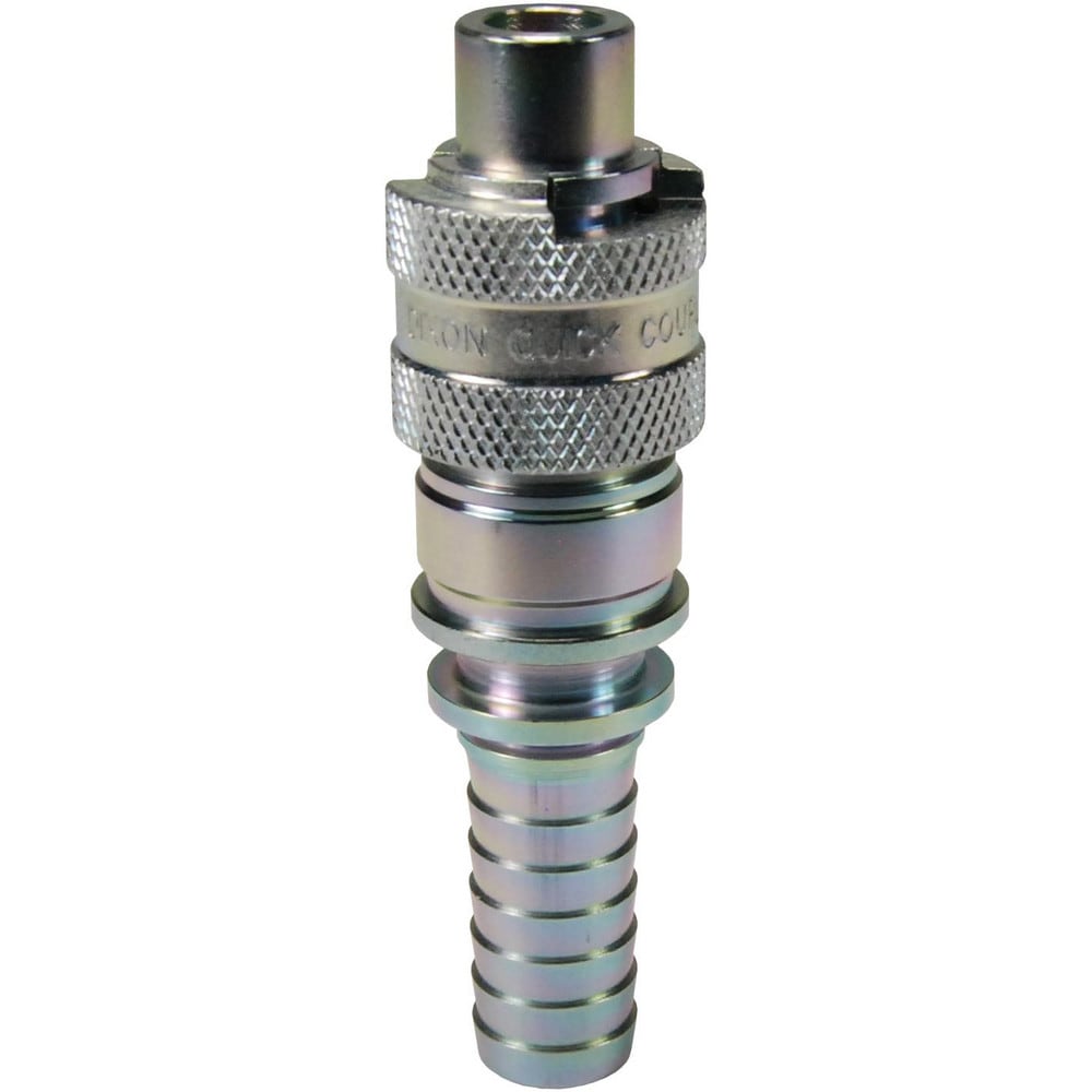 Pneumatic Hose Fittings & Couplings; Fitting Type: Air Hose; Type: Coupler; Coupling Type: Coupler; Interchange Type: Bowes; Thread Type: Hose Barb; Coupler Size: 0.5; Material: Steel; Thread Standard: Non-Threaded