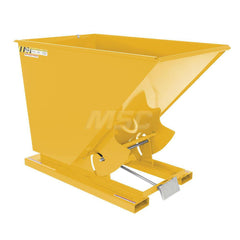 Stationary Tilt Hopper: 6,000 lb Capacity, 44" Wide, 68.38" Long, 51.8125" High