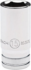 Intermediate  Hand Socket: 1/4" Drive, 12.00 mm Socket, 6-Point