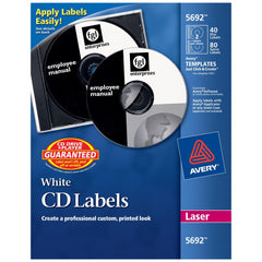 Label Maker Label: White, Paper, 12" OAL, 40 per Roll