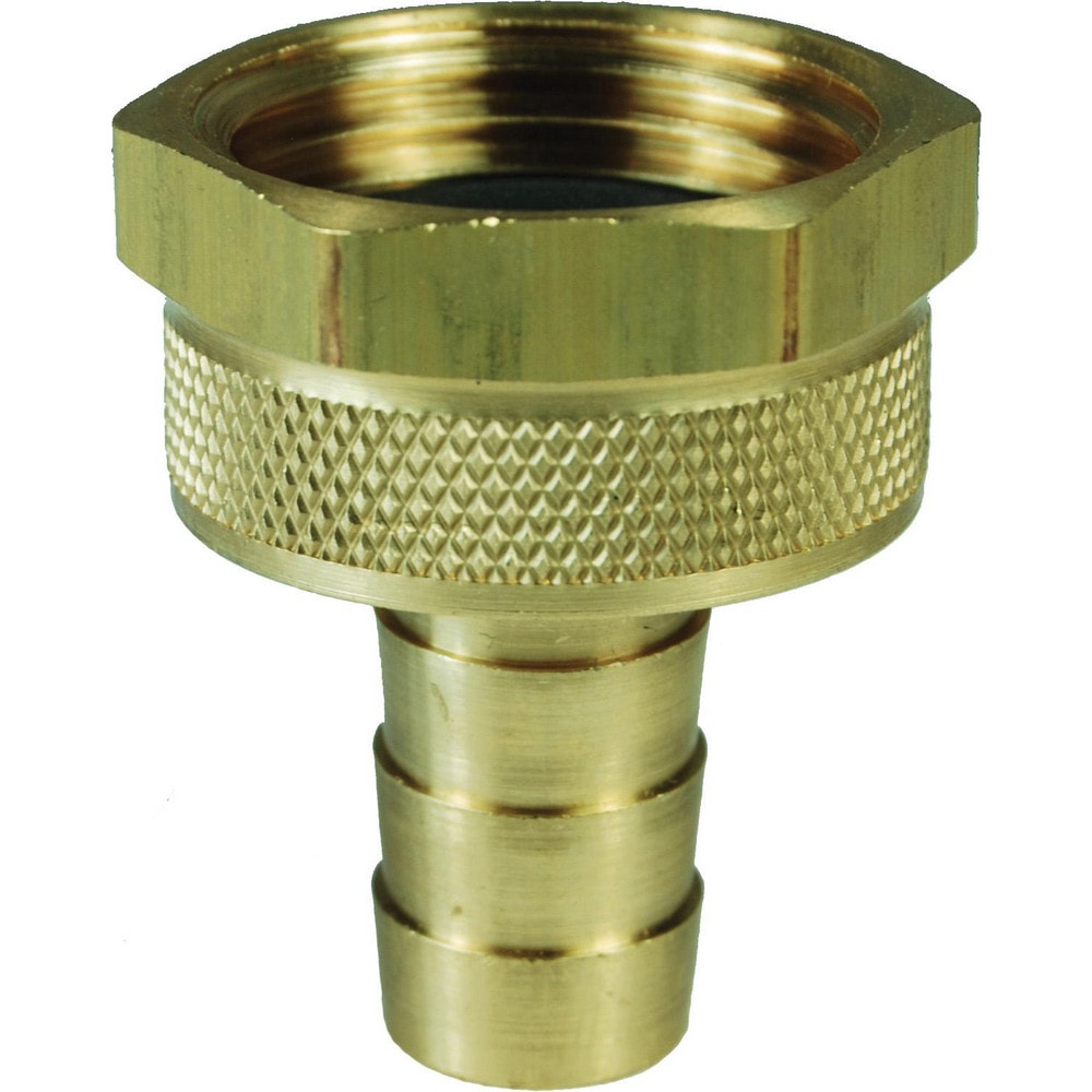 Garden Hose Fittings & Repair Kits; Kit Type: Barb x Female Garden Hose Swivel; Connector Type: Female Hose x Barb; Compatible Hose Diameter: 0.5, 0.75; Thread Size (Inch): 3/4-11-1/2; Thread Type: GHT; Material: Brass; Inside Diameter (Inch): 1/2; Color: