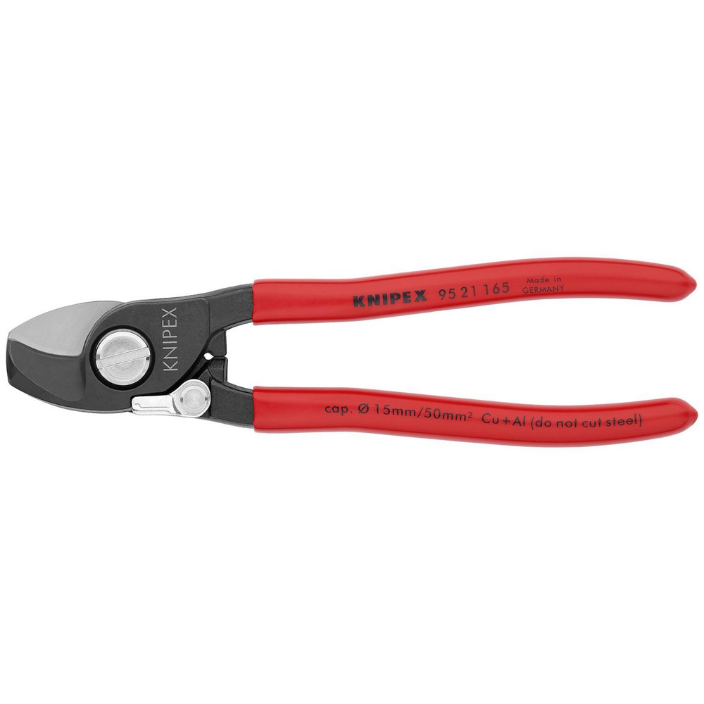 Cutting Pliers; Cutter Type: Cable; Insulated: No; Application: Copper and aluminum cables, single and multi-stranded wire