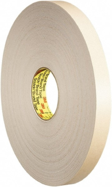 Polyethylene Foam Tape: 73 yd Long, 31.25 mil Thick, Acrylic Adhesive