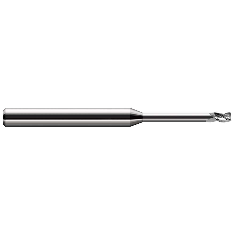 Corner Radius End Mill: 3/64" Dia, 0.07" LOC, 0.0050" Radius, 4 Flute, Solid Carbide