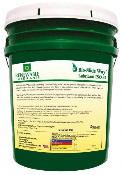 Way Oil: Bio-Slide Way, 5 gal Pail