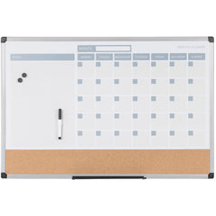 Whiteboards & Magnetic Dry Erase Boards; Board Material: Cork and Laquered Steel; Frame Material: Plastic; Height (Inch): 23-39/64; Width (Inch): 35-13/32; Magnetic: Yes; Erasure Type: Dry; Reversible: No