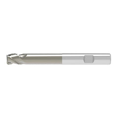 Corner Radius End Mill: 20.00 mm Dia, 52.00 mm LOC, 2.00 mm Radius, 3 Flute, Solid Carbide