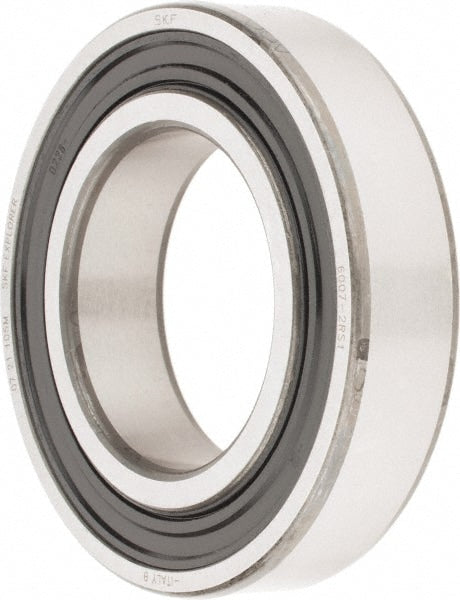 Deep Groove Ball Bearing: 62 mm OD, 0.5512" Wide, Double Seal