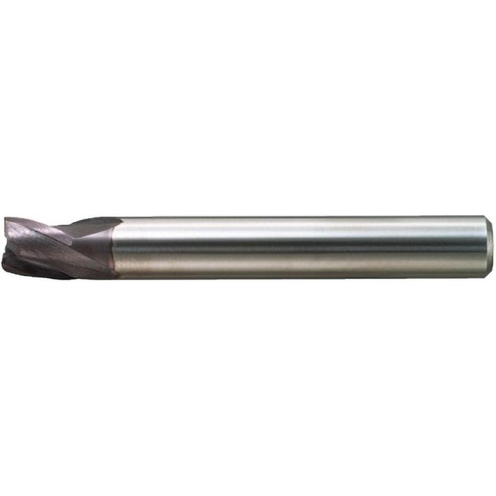 Square End Mill: 3.50 mm Dia, 3.50 mm LOC, 3 Flute, Solid Carbide