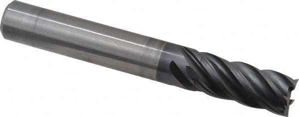 Square End Mill: 10.00 mm Dia, 22.00 mm LOC, 5 Flute, Solid Carbide