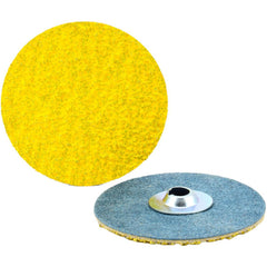 Quick-Change Disc: Type S, 4" Dia, 36 Grit, Ceramic Alumina, Coated