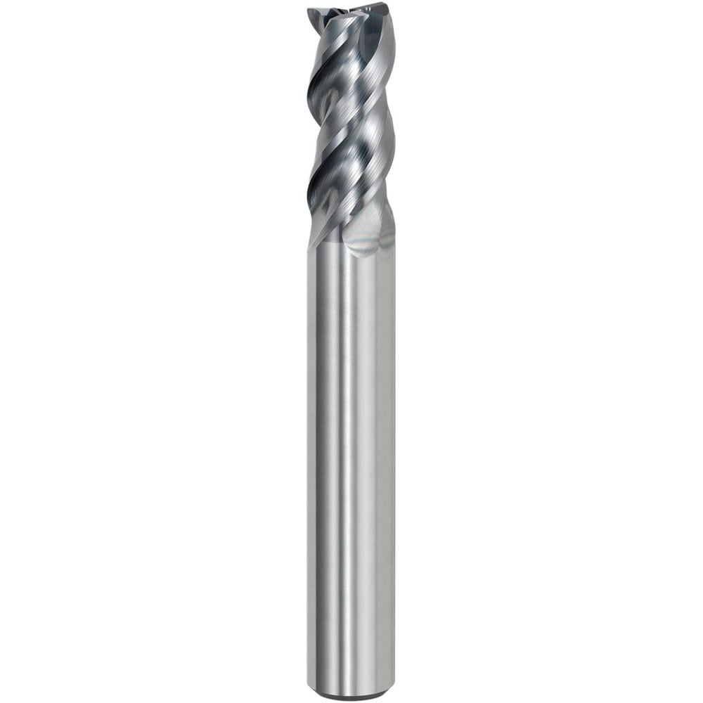 Square End Mill: 12.00 mm Dia, 26.00 mm LOC, 3 Flute, Solid Carbide