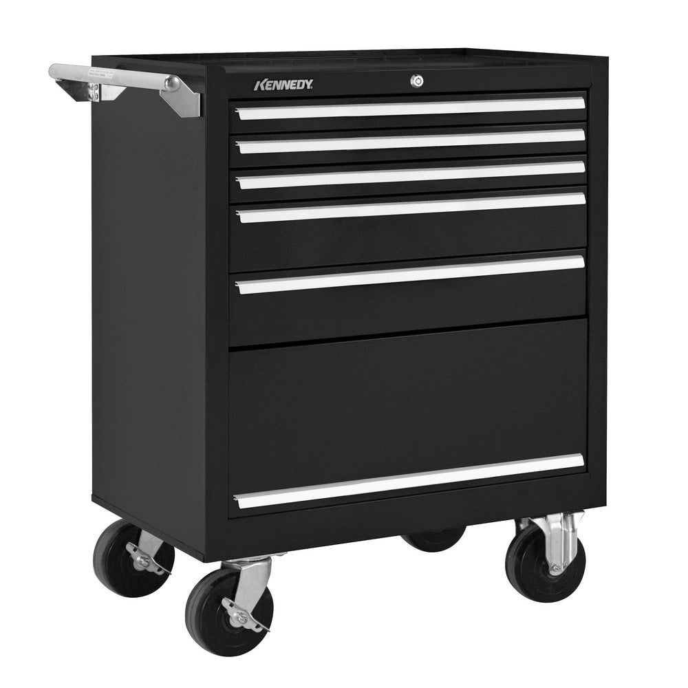 Steel Tool Roller Cabinet: 29" Wide, 35" High, 20" Deep, 5 Drawer