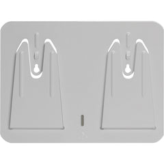 Multi-Plate Wiper Dispenser Box Mounting Plate, White