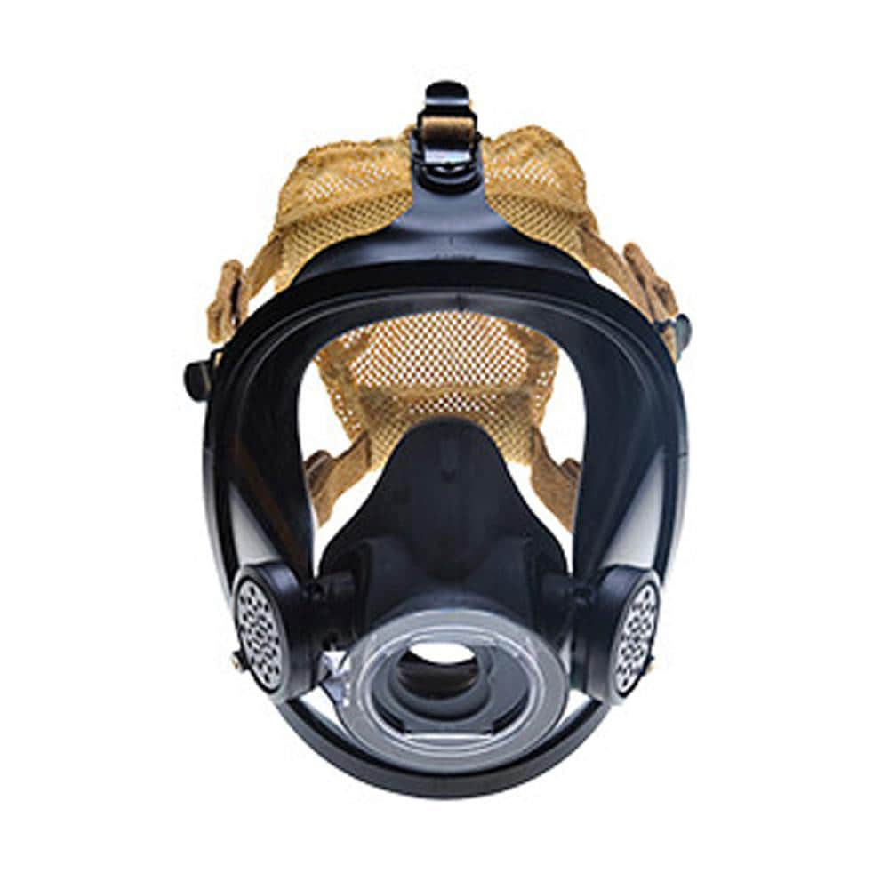 Full Face Respirator: Polyisoprene, Bayonet, Large