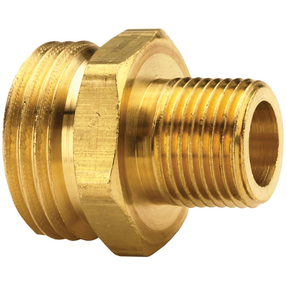 Garden Hose Fittings & Repair Kits; Kit Type: Adapter ; Connector Type: Male Hose x Male Pipe; Compatible Hose Diameter: 0.75; Thread Size (Inch): 3/4 x 3/4; Thread Type: NPTF, GHT; Material: Brass; Color: Copper