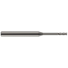 Square End Mill: 3/64" Dia, 4 Flute, Solid Carbide