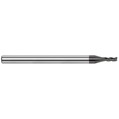 Square End Mill: 1/16" Dia, 3 Flute, Solid Carbide