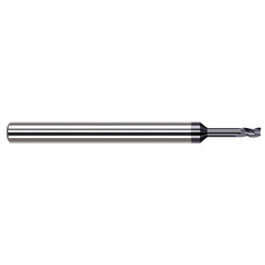 Square End Mill: 1/32" Dia, 3/64" LOC, 3 Flute, Solid Carbide