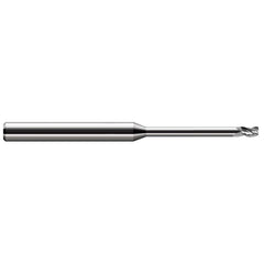 Corner Radius End Mill: 5/32" Dia, 15/64" LOC, 0.0300" Radius, 3 Flute, Solid Carbide