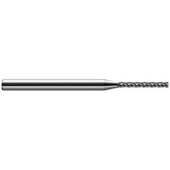 Corner Radius End Mill: 1/8" Dia, 1" LOC, 0.0400" Radius, 4 Flute, Solid Carbide