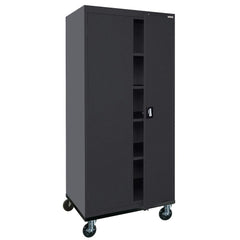 Steel Mobile Storage Cabinet: 36" Wide, 78" High