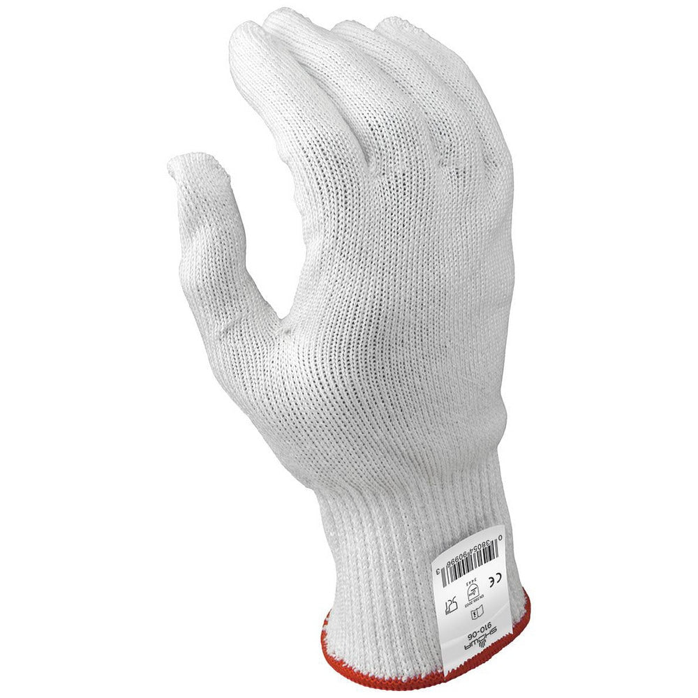 Cut & Abrasion-Resistant Gloves: SHOWA 910, Size Large, ANSI Cut A4, ANSI Puncture 0, HPPE Lined, Fiberglass, HPPE & Stainless Steel