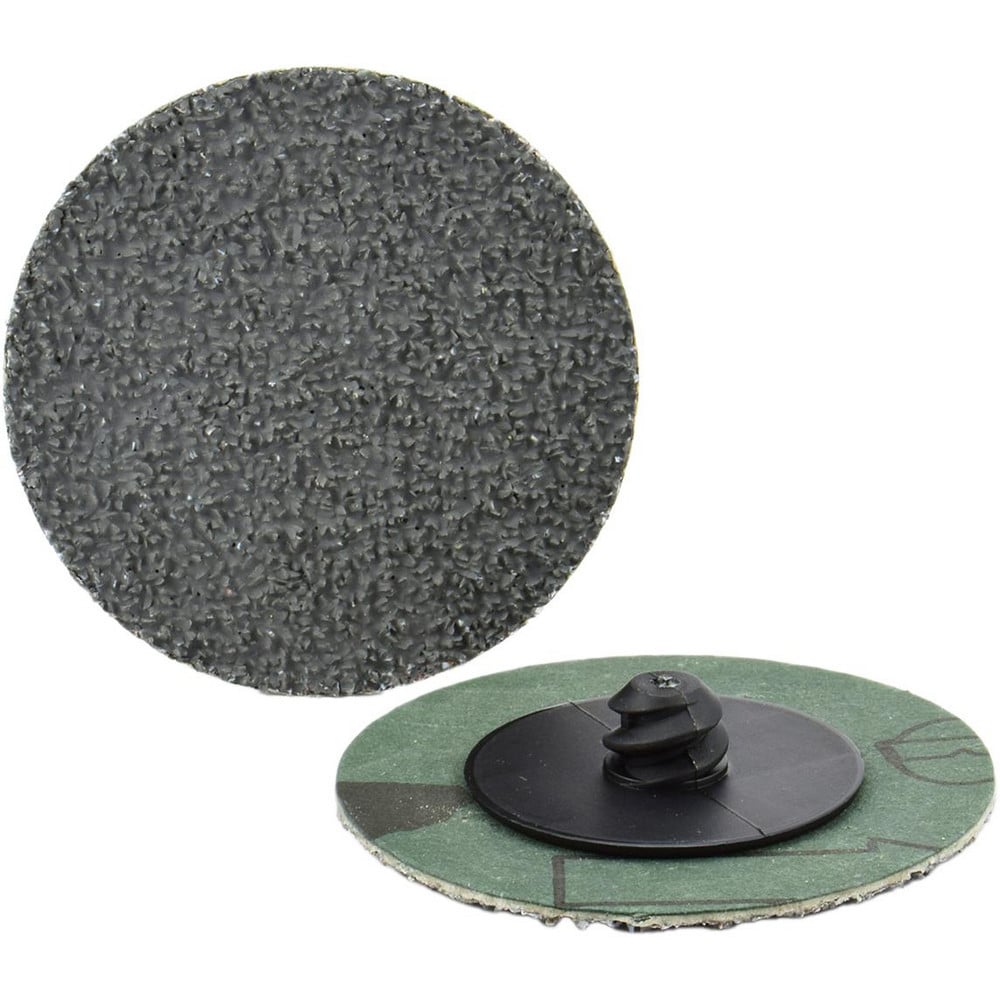 Quick-Change Disc: Type R, 2" Dia, 80 Grit, Ceramic Alumina, Coated