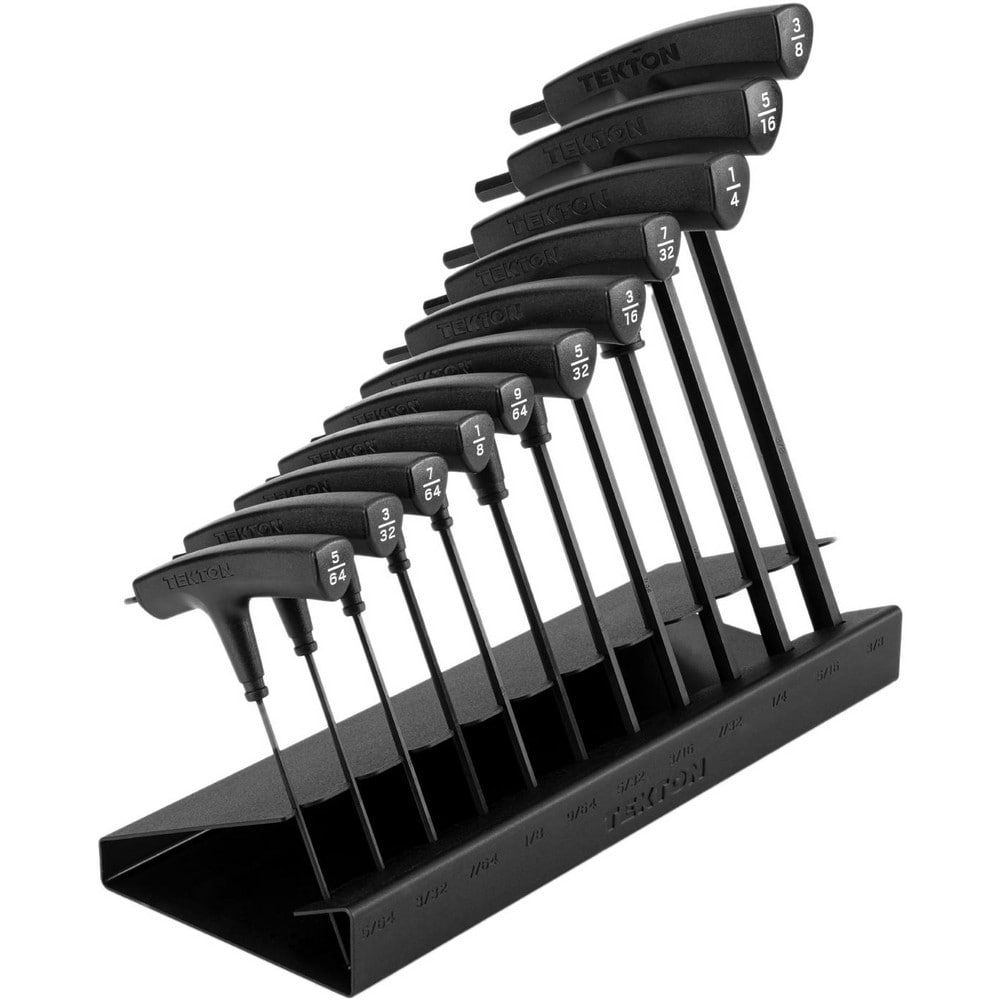 Hex Key Sets; Tool Type: Hex Key Set; Handle Type: T-Handle; Hex Size Range (Inch): 5/64