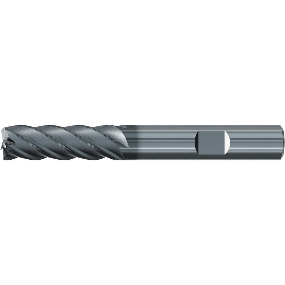 Roughing & Finishing End Mills; Mill Diameter (Fractional Inch): 7/16; Flute Type: Spiral; Number Of Flutes: 5; End Mill Material: Solid Carbide; Length of Cut (Inch): 2; Coating/Finish: AlCr