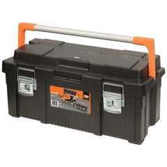 Tool Boxes, Cases & Chests; Locking Mechanism: Padlock Hasp; Color: Black, Orange; Material: Polypropylene