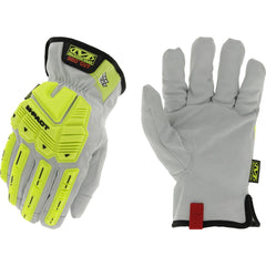 Cut, Puncture & Abrasion-Resistant Gloves: Max Cut M-Pact MCLMP-X00, Size Medium, ANSI Cut A9, ANSI Puncture 4, Leather Lined, Leather