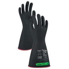 Rubber Linesman Gloves: Pulse Pulse, Size Large, 14" Long