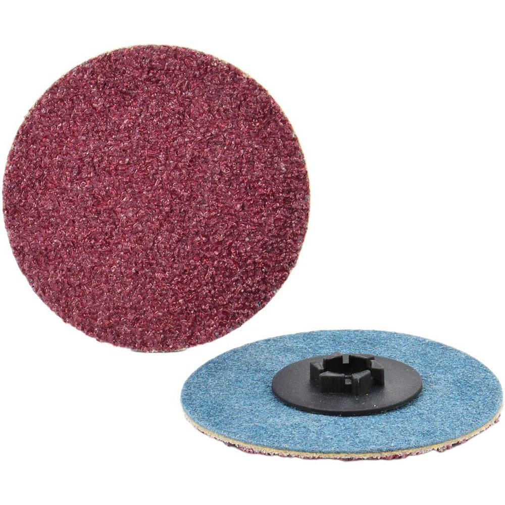 Quick-Change Disc: Type P, 1-1/2" Dia, 60 Grit, Aluminum Oxide, Coated